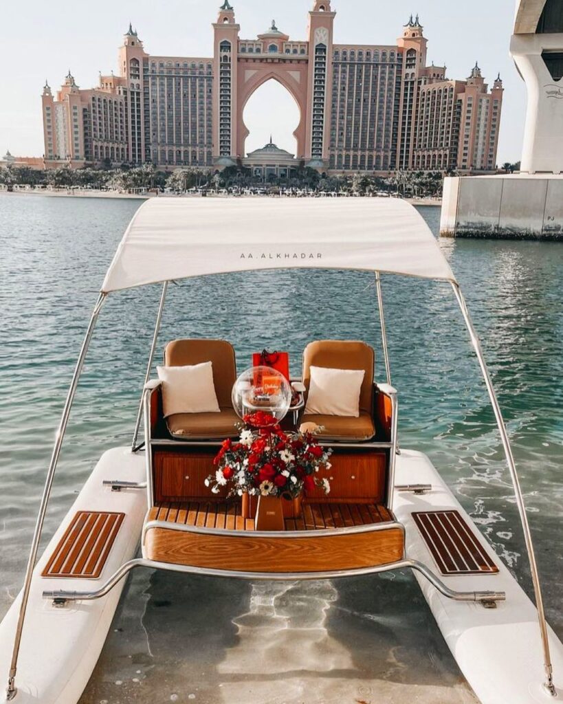 Proposal on a yacht in Dubai
